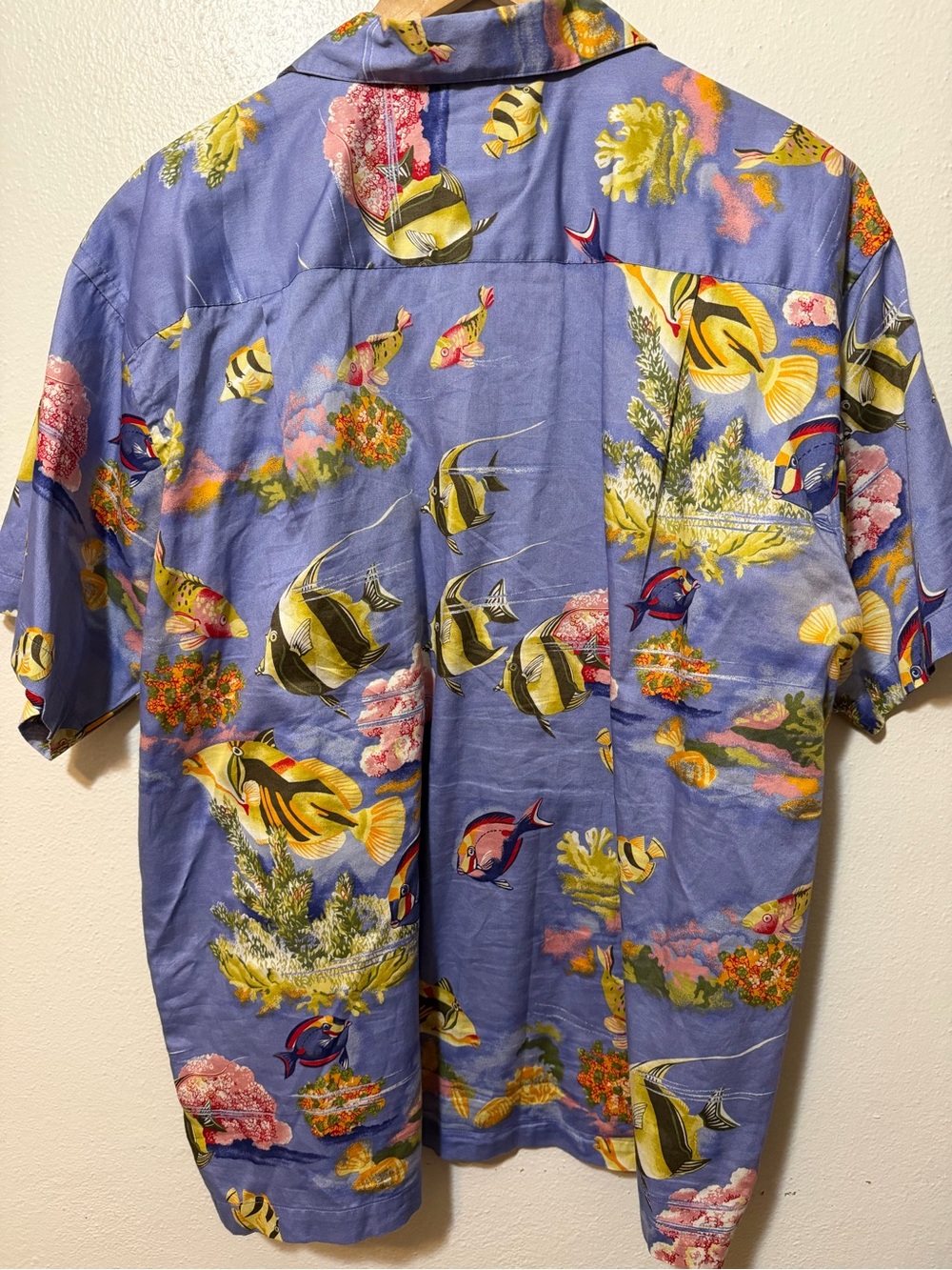 VTG 90’s Patagonia Pataloha Hawaiian Fish Shirt Men’s Large Made in Portugal - Picture 5 of 6